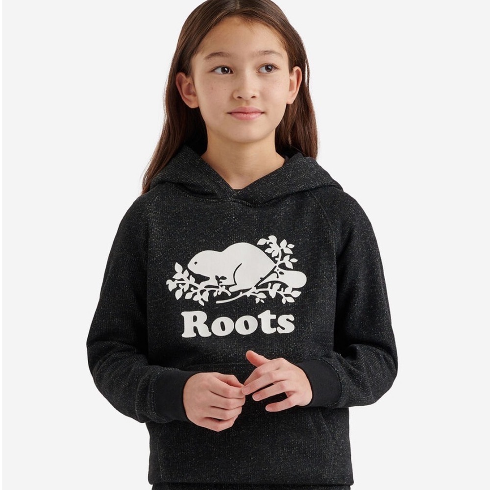 Roots Black Pepper Kanga Hoodie- Kids XXL